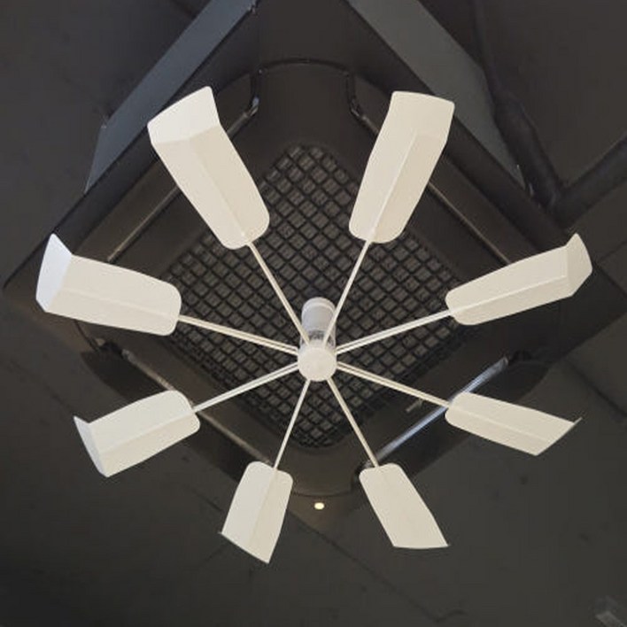 국산 실피드 천장형 에어컨실링팬 시스템 무동력바람개비 날개 순환팬 가드 프로펠러 바람막이