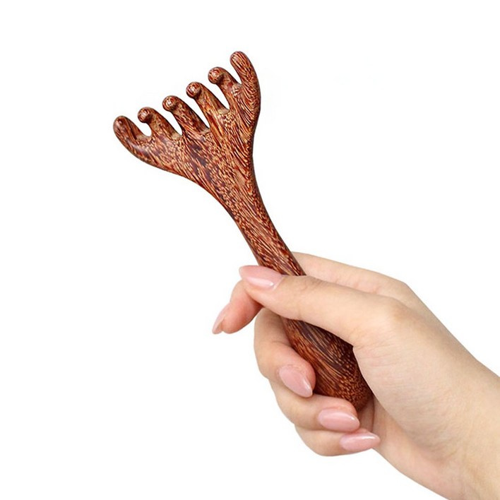 우드 사슴뿔 괄사 1P ( 원목 괄사빗 나무 손지압기 두피 발 맛사지 스틱 휴대용 경락 마사지봉 건강선물 답례품 판촉물 )