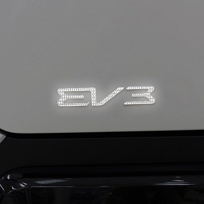 오카 2025 EV3 호환상품 리어 레터링 반사 포인트 튜닝 스티커
