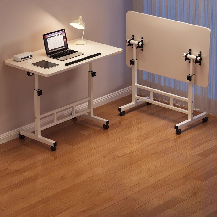 Anystar 이동식 접이식 테두리 테이블 높이 조절 소파, 침대 사이드테이블