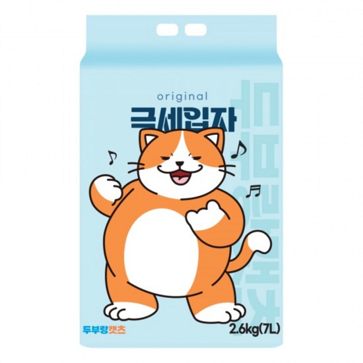 두부랑캣츠 극세입자 오리지날 2.6kg x6개세트1box 고양이 모래