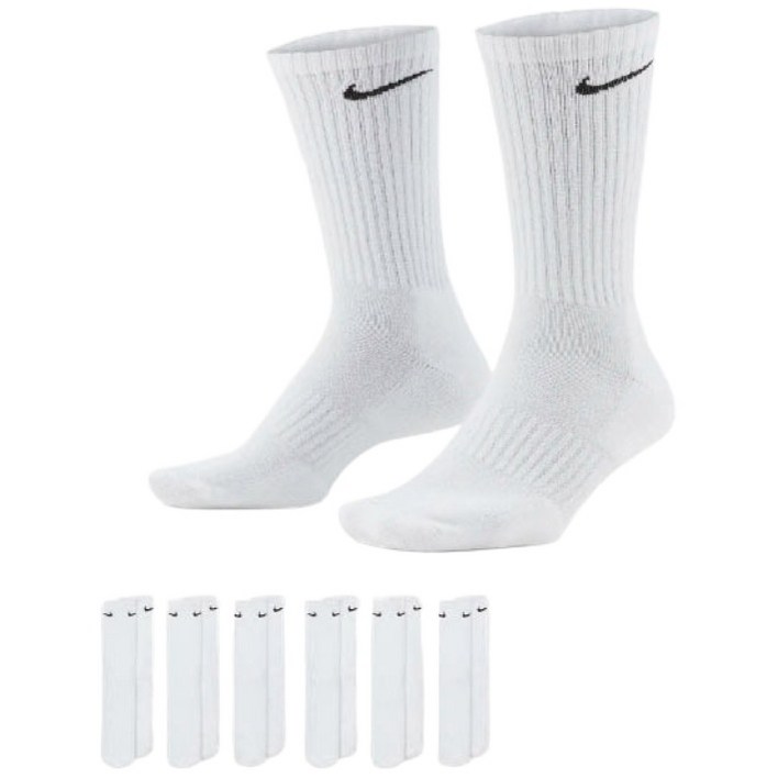 나이키 에브리데이 쿠션 트레이닝 크루 샥스 스포츠 장목 양말2세트 6켤레