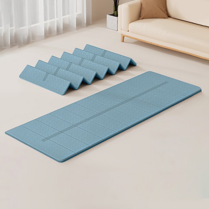 Annisely 요가매트 홈트 접이식 6mm, 1개, 블루