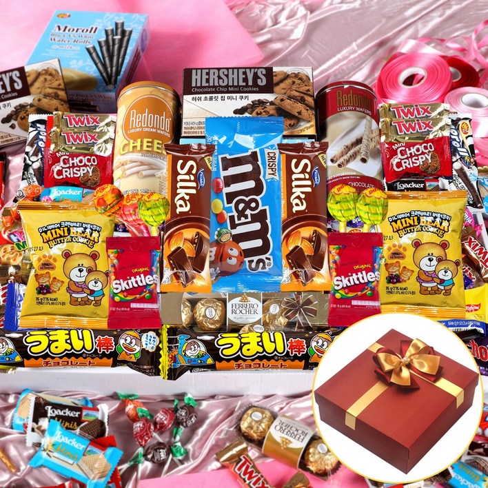 화이트데이 사탕 함께해요 달콤 초콜릿 간식 수제리본 선물세트07