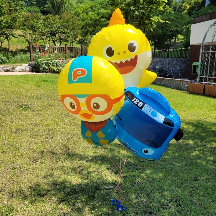 헬륨가스 완제품 뽀로로 타요 아기상어 캐릭터 점보풍선
