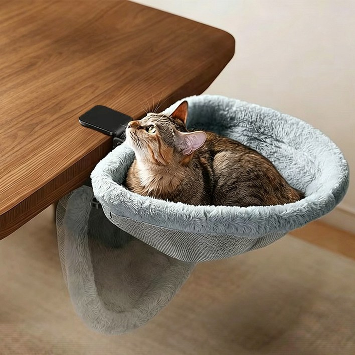 책상 고양이 침대 접이식 고양이 해먹 편안한 고양이 소파
