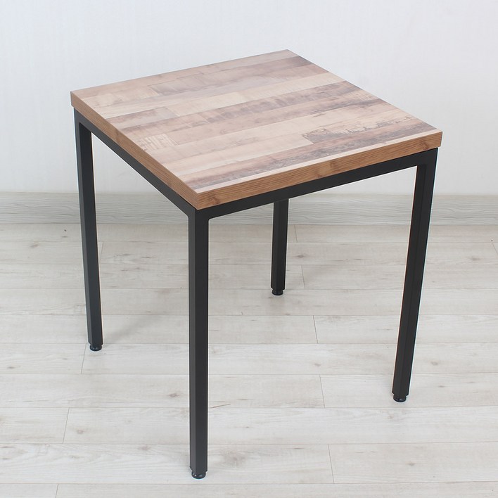 식당테이블 700x700 2인 업소용 식탁 사각 카페 탁자 분식 국내제작 철재테이블 멀바우 lpm, 29.빈티지