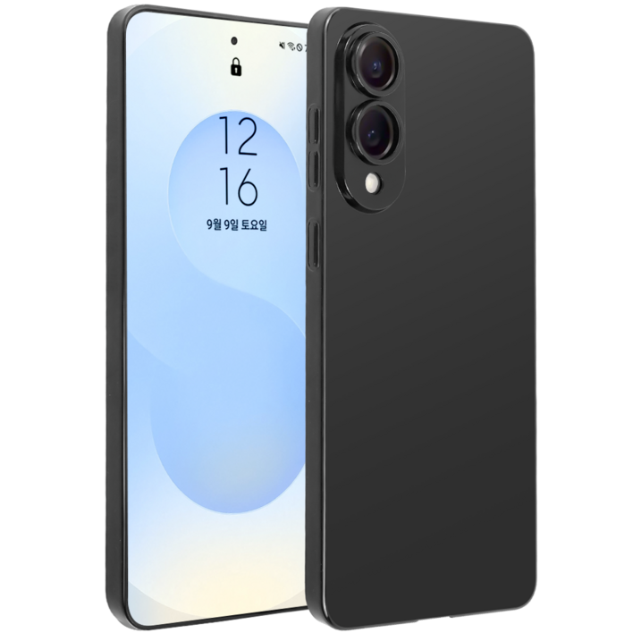 홀덕 갤럭시 0.5mm 투명 케이스 블랙에디션 초슬림