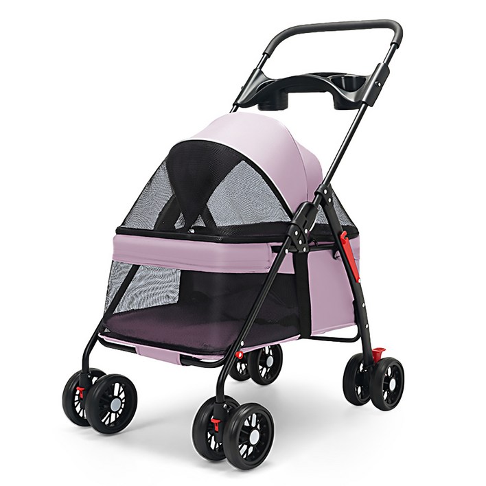 민트스쿨 반려동물 유모차 저상형 접이식