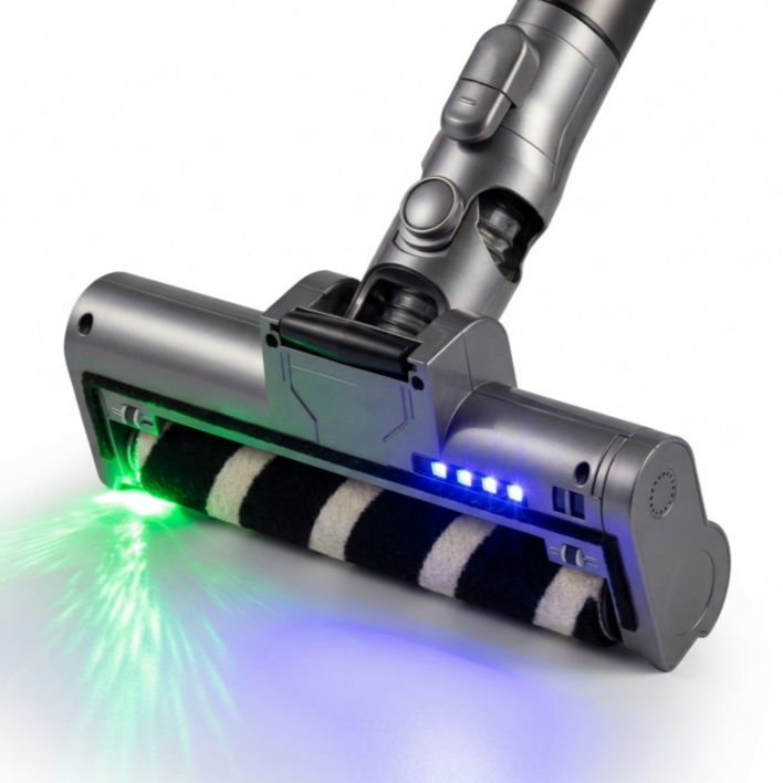 신형 배터리연구소 삼성 비스포크 AI 제트 무선 청소기 헤드 브러쉬 호환용, 1개, UV  LED 브러쉬 그레이