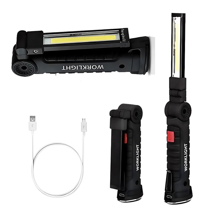 COB 칩 LED 충전식 손전등 후레쉬 캠핑 랜턴 작업등 COB 칩 LED 충전식 손전등 후레쉬 캠핑 랜턴 작업등