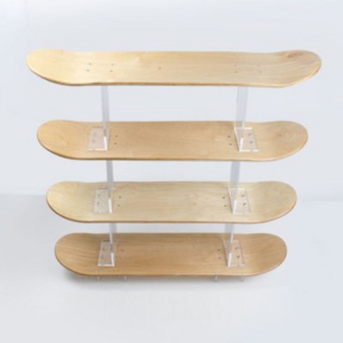 인테리어 선반 스케이트보드 아크릴 DIY 거치대 롱보드 편집샵 감성매장 소품, 1개