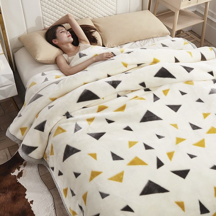 BVKQ옛날에 두꺼운 겨울 할머니 담요 이불 커버가BVKQ