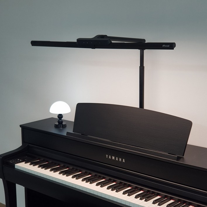 디트렌드 루미나 와이드 LED 책상 스탠드 조명 공부용 사무용 독서등 시력보호, 팬텀블랙, 기본형클램프타입받침대