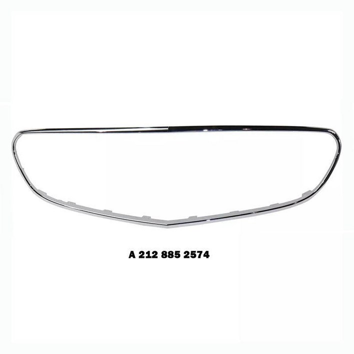 A 212 885 2574 2128852574 벤츠 E클래스 W212 E350 E400 E200 2013 년용 앞좌석 그릴 크롬 트림 몰딩