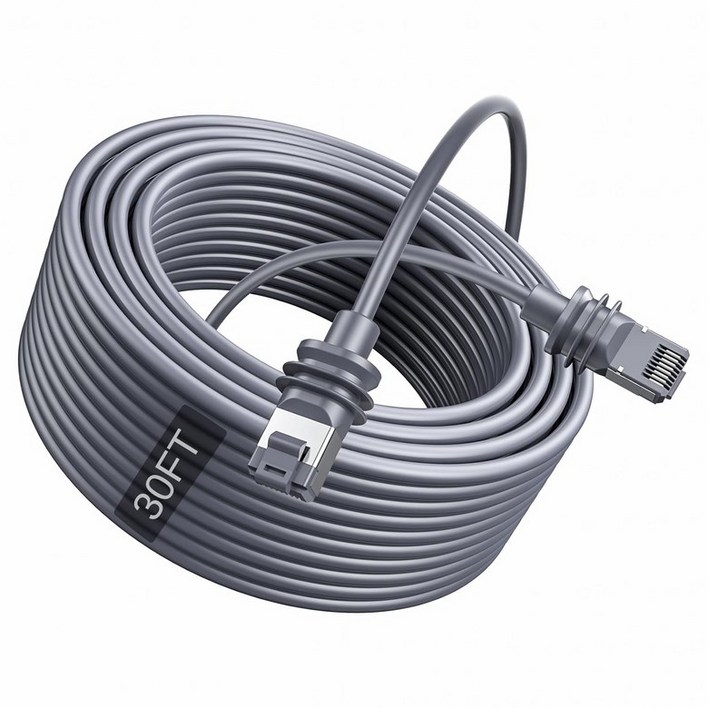 SURVADV Starlink ni 이더넷 케이블 Cat 6 교체용 niGen 3용 네트워크 V3V4ni용 방수 연장 회색 30FT10M