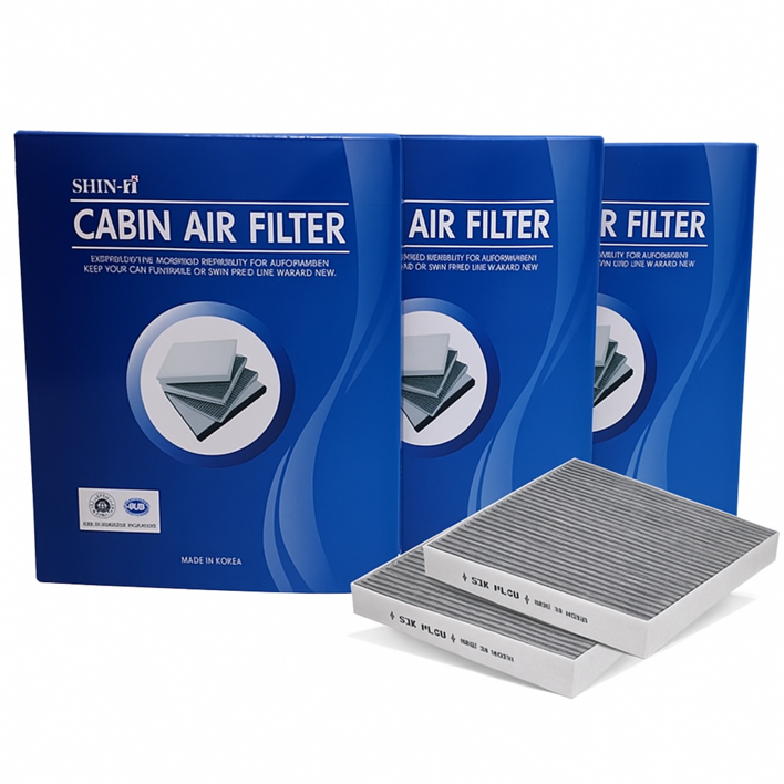 신아 자동차 에어컨 활성탄필터 대우,삼성,쌍용, 3개, 뉴 SM5L432010