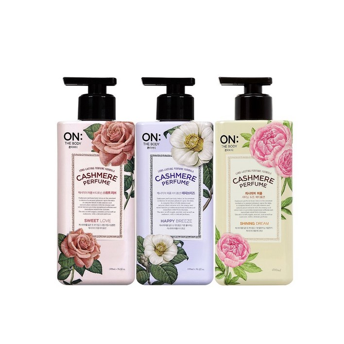 온더바디 퍼퓸 바디로션 400ml x3개 해피러브드림, 1개, 1개, 400ml