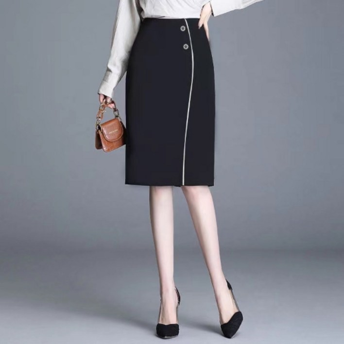 여성용 써머베이직 여름 정장 오피스룩 스커트