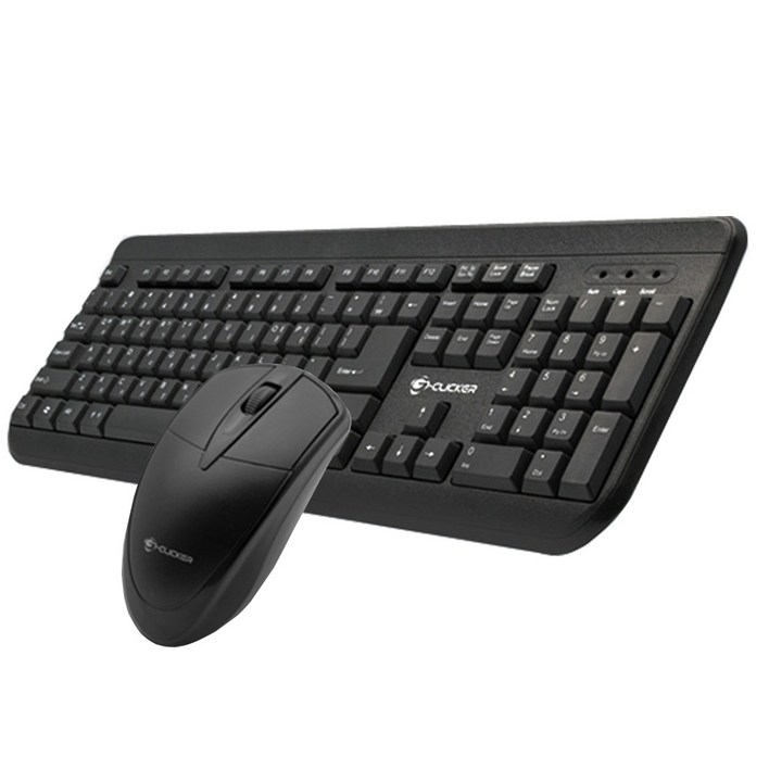 지클릭커 GMK100 유선 데스크탑 키보드 마우스 세트