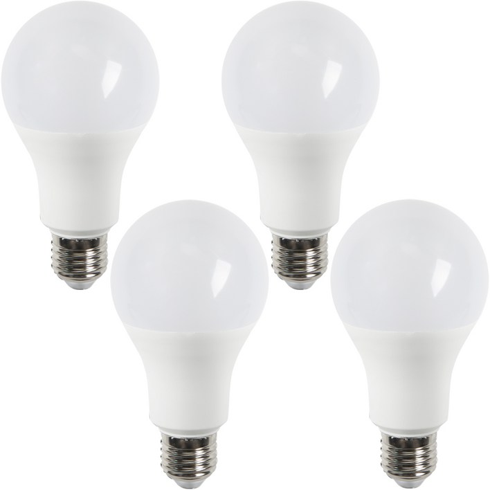 LED 벌브 컨버터 내장형 전구 E26 15W, 4개, 주광색