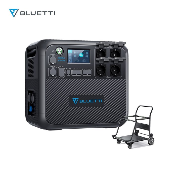 BLUETTI 블루에티 AC200MAX 2200W 2048Wh파워뱅크 초대용량 확장형 보조 배터리 캠핑용 앱 컨트롤 모니터 가능, AC200MAX, 단일색상