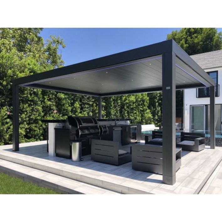 야외정자 원두막 조립식야외 바이오클라이매틱 파고라 알루미늄 프로파일 전동 유리 지붕 루버 3x4 4x4 6x3 야외용 정자 옥상정자, 3)Custom order