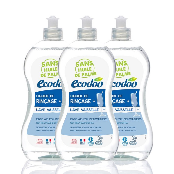 에코두 프랑스 식기세척기 린스, 500ml, 3개