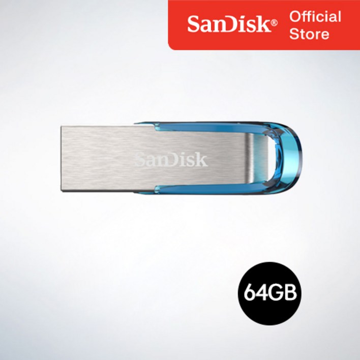 샌디스크코리아 공식인증정품 USB 메모리 Ultra Flair 울트라 플레어 USB 3.0 CZ73 64GB 트로피칼블루 샌디스크코리아 공식인증정품 USB 메모리 Ultra Flair 울트라 플레어 USB 3.0 CZ73 64GB 트로피칼블루