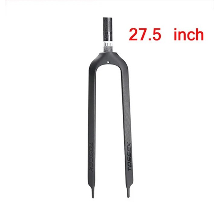 TOSEEK 3K 탄소 섬유 MTB 산악 자전거 포크 스트레이트 디스크 브레이크 초경량 28.6mm 1-1/8 인치 26/27.5/29