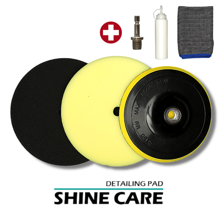 샤인케어 전동 드릴 스펀지 패드 컴파운드 세트