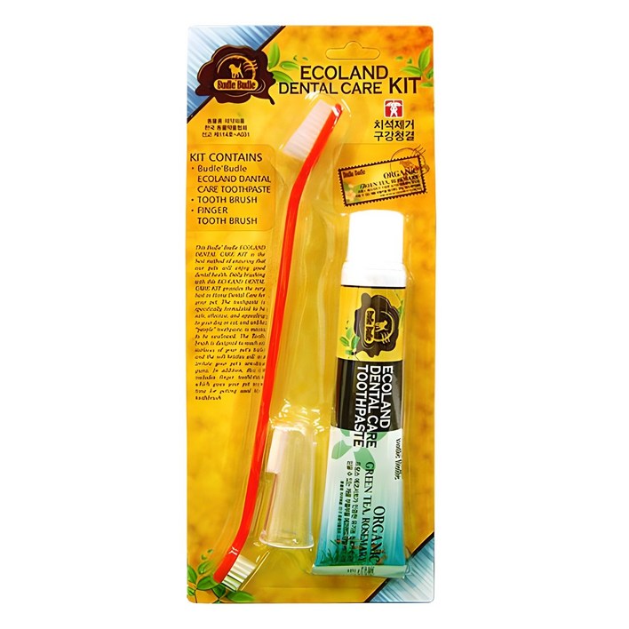 부들부들 에코랜드 반려동물 치약칫솔세트