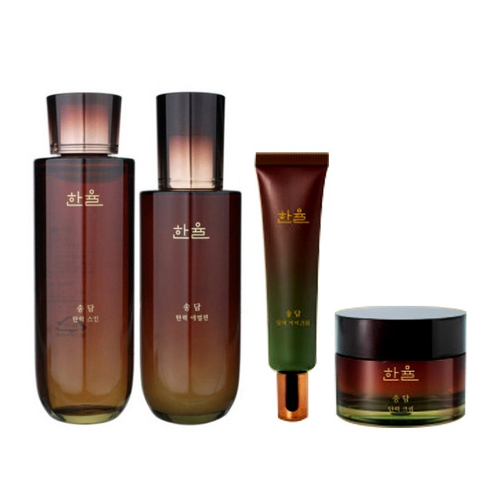 한율 송담 탄력 4종 세트(스킨 150ml+에멀젼 125ml+크림 50ml+아이크림 25ml)시즌2, 1세트