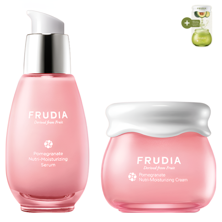 [탄력 충전 세트] 후르디아 석류 세럼 50ml + 크림 55g, 2종 세트 (사은품증정), 1세트
