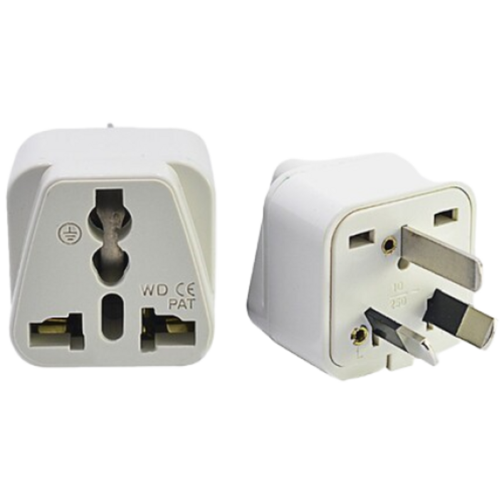 호주여행용 콘센트변환기 3구 220V 돼지코연결용 플러그, 1개