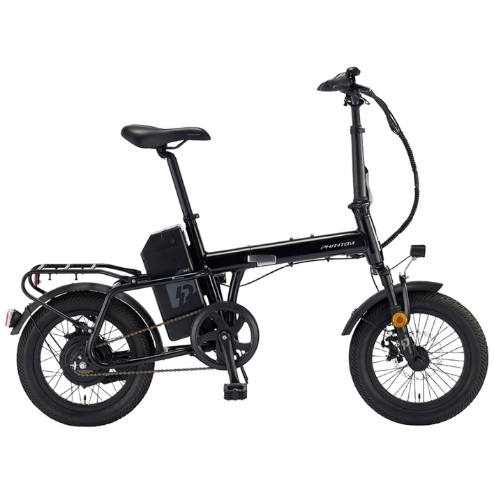 삼천리 2026 16 팬텀 폴라리스 미니 전기자전거 접이식 폴딩 자전거, 블랙, 알루미늄