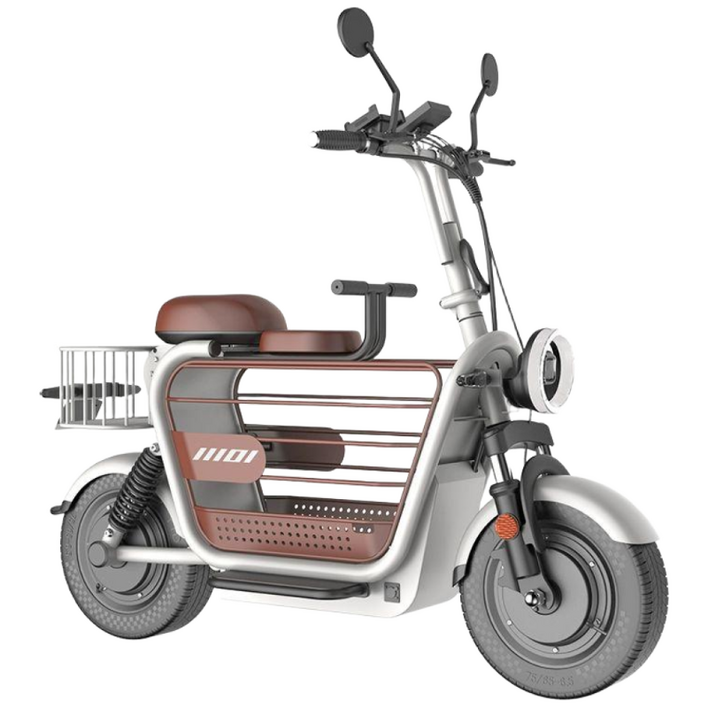 올비의창고 반려견 전기 스쿠터 오토바이 전동 미니스쿠터, 48V25A 화이트 90100km, 48V