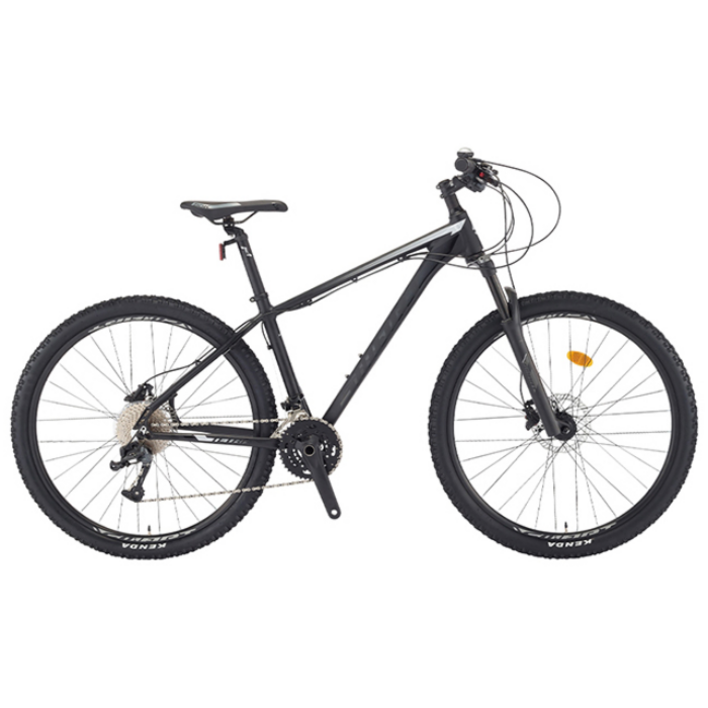 스마트자전거 테트라 7XX MTB 2024년 69.9cm(27.5인치) 33단 유압식디스크브레이크 입문용 미조립, 1개, 180cm, M사이즈 무광블랙