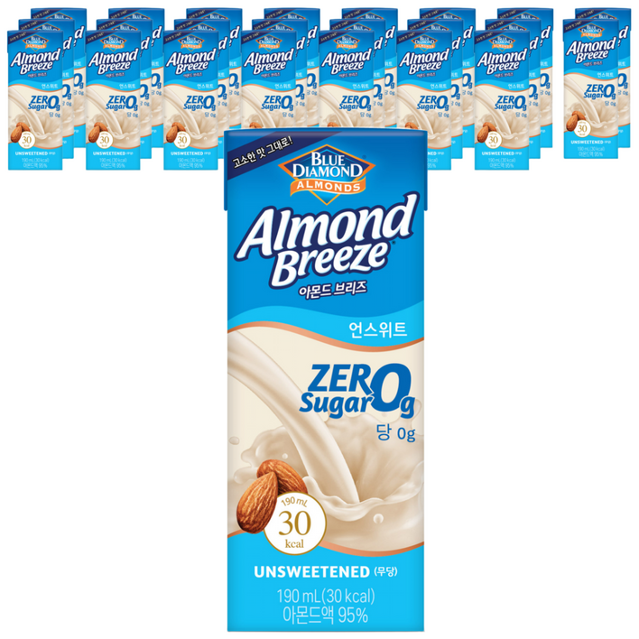아몬드브리즈 언스위트, 190ml, 24개