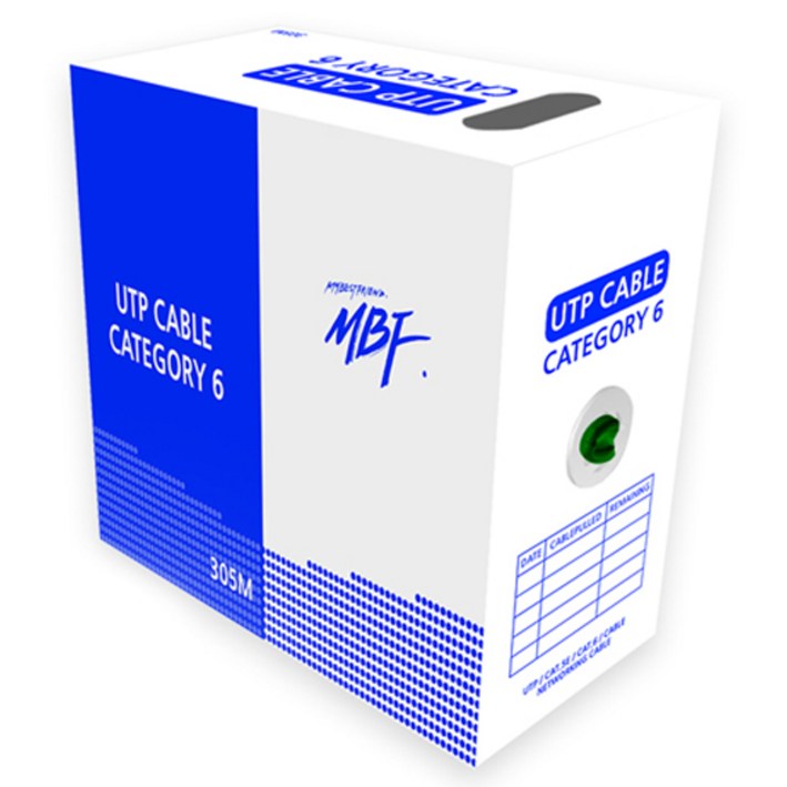 엠비에프 CAT.6 UTP 랜 케이블 MBFC6305GR, 1개, 305m 엠비에프 CAT.6 UTP 랜 케이블 MBFC6305GR, 1개, 305m