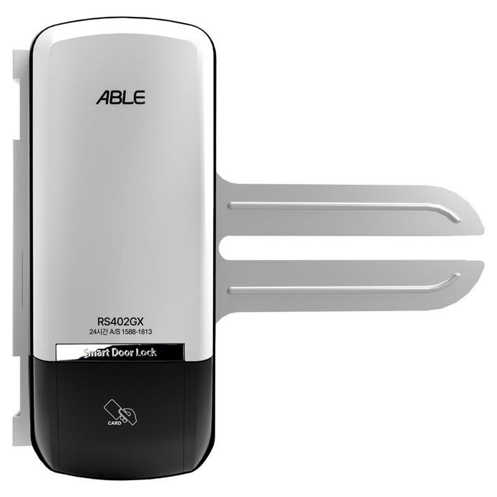 에버넷 ABLE 유리문전용 도어락 RS402GX + 번호 카드 2종 세트