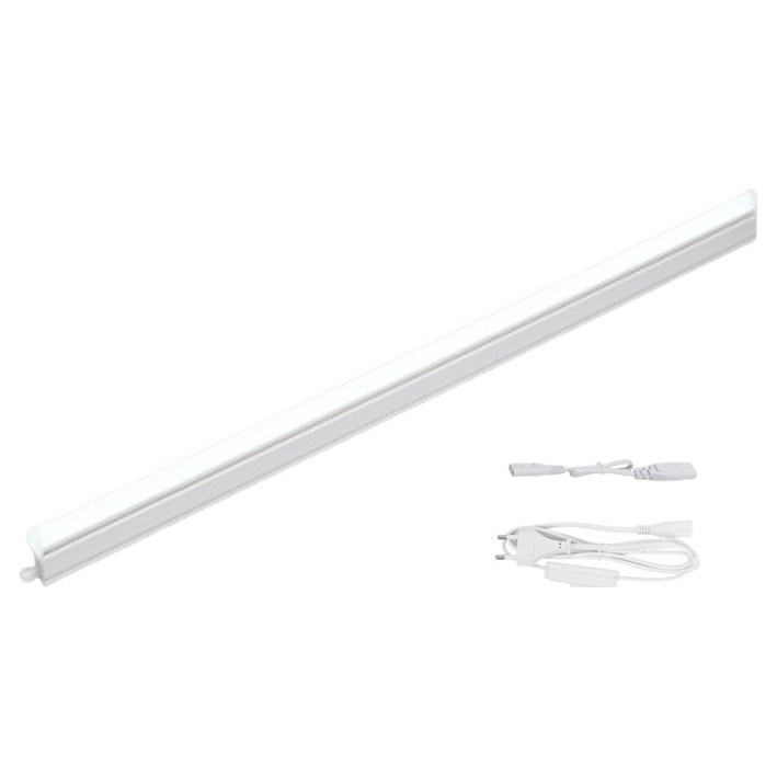 비츠온 와이드 LED T5 1200mm 40W + 연결선 + 스위치 전원선 1.5m 세트, 주광색