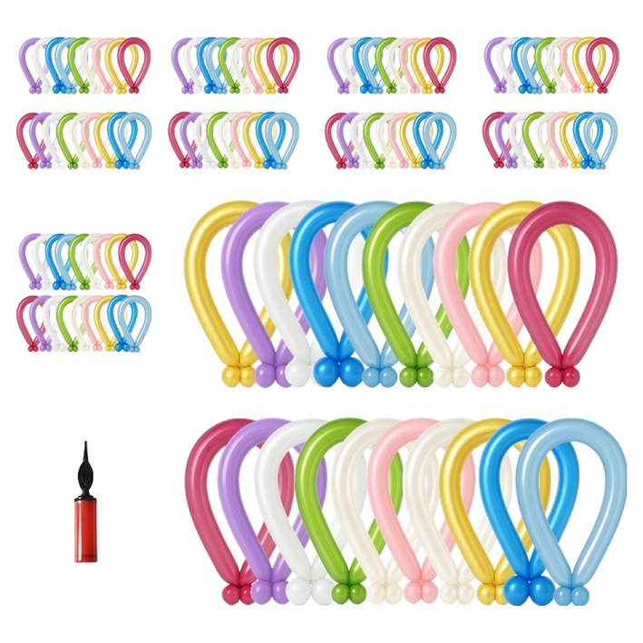 피앤비유니티 요술풍선 100입 세트