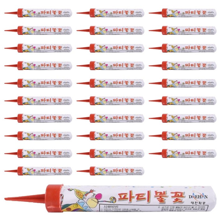 스카이페스티발 실내사용가능 파티불꽃, 혼합색상, 100개