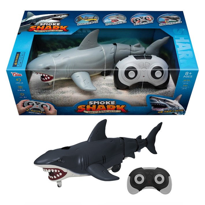 씽크토이 스모크 샤크 RC 실감나는 상어 장난감, 랜덤발송, 1개