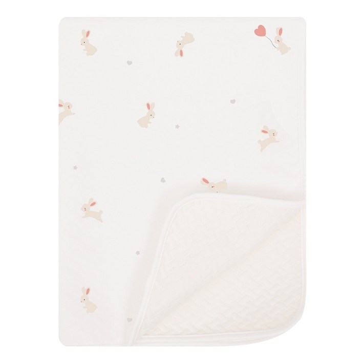 벨몽 유아용 리버시블 코튼 에어 방수요, 드리밍래빗, 1개