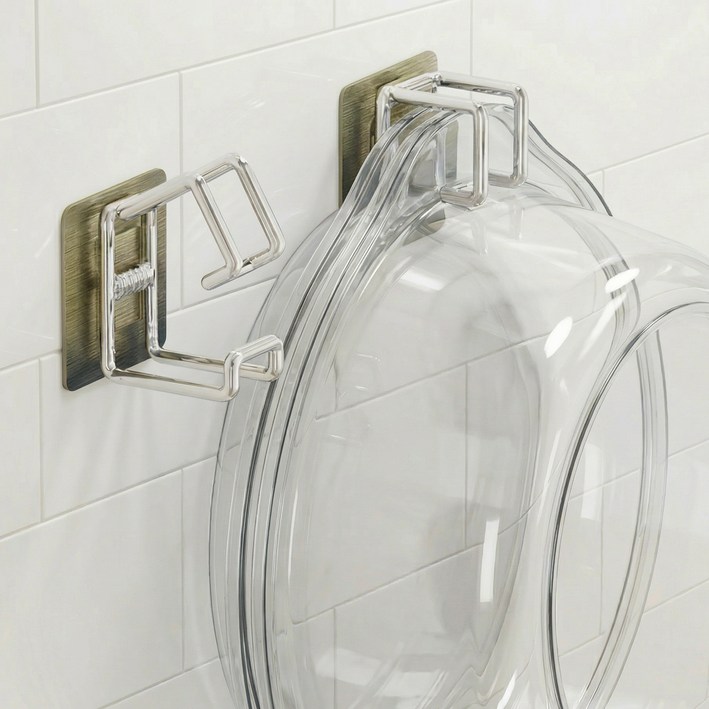 스프렉스 무타공 스테인리스 세숫대야 걸이