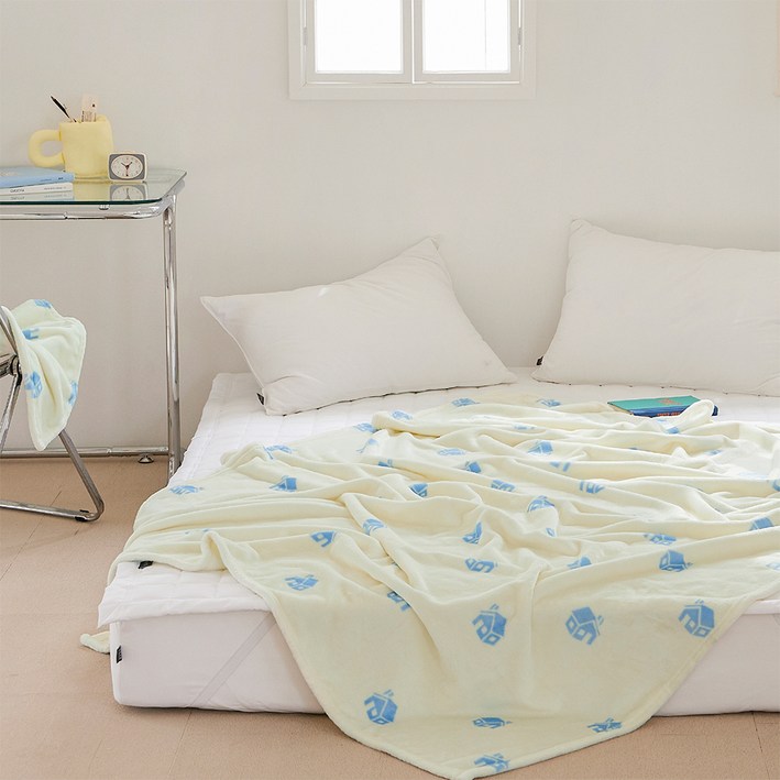 아이르 고밀도 극세사 밍크담요 코티니크림 특대형 150*200