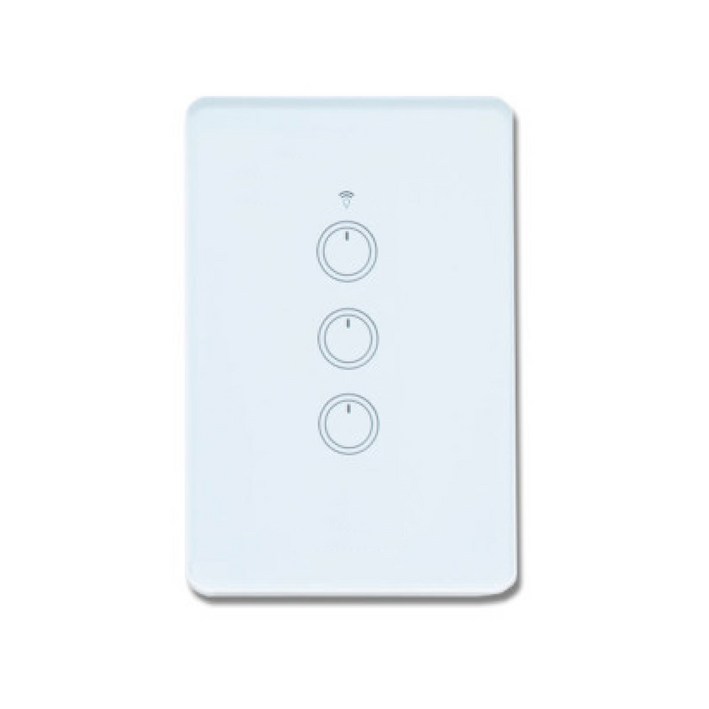 스마트빌 스마트 wifi iot 원격 제어 3구 화이트 스위치 2A440W
