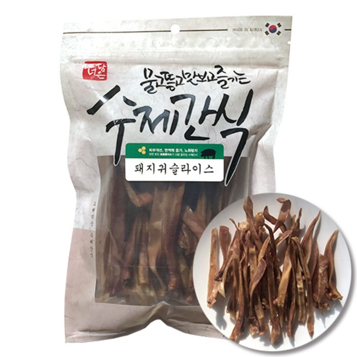 더담은 수제간식 21종, 2개, 돼지귀슬라이스 150g